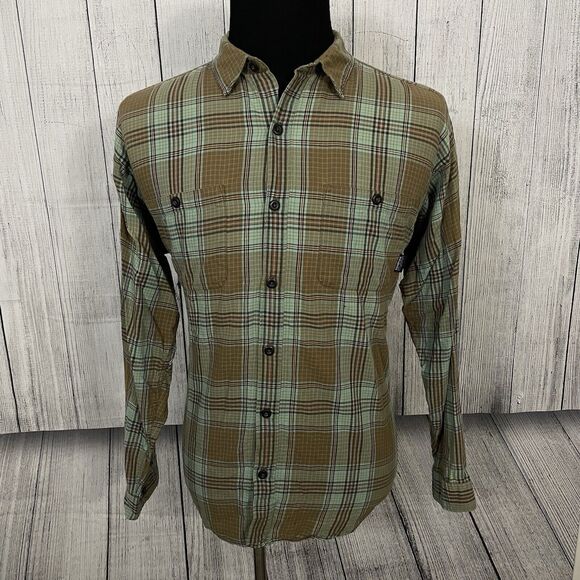 Patagonia Men's Large Multicolor Plaid Organic Cotton Button-Front Shirt - Picture 2 of 8